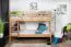 Etagenbett für Erwachsene "Easy Premium Line" K18/n, Kopfteil mit Löchern, Buche Vollholz massiv Natur - 90 x 190 cm, (L x B) teilbar