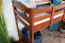 Hochbett 90 x 200 cm, "Easy Premium Line" K22/n, Buche Massivholz kirschfarben, teilbar
