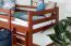 Hochbett 90 x 200 cm, "Easy Premium Line" K22/n, Buche Massivholz kirschfarben, teilbar