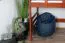 Hochbett 90 x 200 cm, "Easy Premium Line" K22/n, Buche Massivholz kirschfarben, teilbar