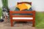 Hochbett 90 x 200 cm, "Easy Premium Line" K22/n, Buche Massivholz kirschfarben, teilbar