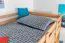 Hochbett "Easy Premium Line" K23/n, Buche Vollholz massiv Natur lackiert, teilbar - Liegefläche: 120 x 190 cm