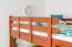 Hochbett 160 x 200 cm "Easy Premium Line" K23/n, Buche Massivholz Kirschfarben lackiert, teilbar