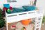 Kinderbett / Hochbett "Easy Premium Line" K23/n, Buche Vollholz massiv weiß lackiert, teilbar - Liegefläche: 120 x 190 cm