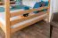 Etagenbett / Stockbett 160 x 200 cm "Easy Premium Line" K24/n, Kopf- und Fußteil gerade, Buche Massivholz Natur lackiert, teilbar