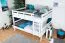 Stockbett 160 x 200 cm für Erwachsene "Easy Premium Line" K24/n, Kopf- und Fußteil gerade, Buche Massivholz weiß lackiert, teilbar