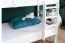 Weißes Stockbett mit Rutsche 80 x 200 cm, Buche Massivholz Weiß lackiert, umbaubar in zwei Einzelbetten, "Easy Premium Line" K26/n