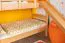 Etagenbett / Kinderbett / Stockbett mit Rutsche, 80 x 190 cm, Buche Massivholz Natur lackiert, teilbar in zwei Einzelbetten, "Easy Premium Line" K27/n