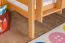 Etagenbett / Kinderbett / Stockbett mit Rutsche, 80 x 190 cm, Buche Massivholz Natur lackiert, teilbar in zwei Einzelbetten, "Easy Premium Line" K27/n