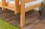 Stockbett mit Rutsche 80 x 200 cm, Buche Massivholz Natur lackiert, umbaubar in zwei Einzelbetten, "Easy Premium Line" K28/n