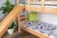 Stockbett mit Rutsche 80 x 200 cm, Buche Massivholz Natur lackiert, umbaubar in zwei Einzelbetten, "Easy Premium Line" K28/n