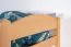 Hochbett mit Rutsche 80 x 190 cm, Buche Massivholz Natur lackiert, umbaubar in ein Einzelbett, "Easy Premium Line" K30/n