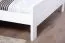 Doppelbett "Easy Premium Line" K6 in Überlänge, 180 x 220 cm Buche Vollholz massiv weiß lackiert