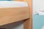 Jugendbett "Easy Premium Line" K7 inkl.1 Abdeckblende, 140 x 200 cm Buche Vollholz massiv Natur