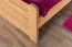 Jugendbett "Easy Premium Line" K7 inkl.1 Abdeckblende, 140 x 200 cm Buche Vollholz massiv Natur