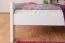 Jugendbett "Easy Premium Line" K7 inkl.1 Abdeckblende, 140 x 200 cm Buche Vollholz massiv weiß lackiert
