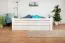 Doppelbett "Easy Premium Line" K7 inkl.1 Abdeckblende, 160 x 200 cm Buche Vollholz massiv weiß lackiert