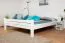 Doppelbett "Easy Premium Line" K7 inkl.1 Abdeckblende, 160 x 200 cm Buche Vollholz massiv weiß lackiert