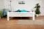 Doppelbett "Easy Premium Line" K7 inkl.1 Abdeckblende, 160 x 200 cm Buche Vollholz massiv weiß lackiert