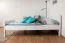 Doppelbett "Easy Premium Line" K7 inkl.1 Abdeckblende, 160 x 200 cm Buche Vollholz massiv weiß lackiert