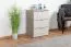 Nachtkommode Sabadell 21, Farbe: Eiche / Beige Hochglanz - 67 x 45 x 38 cm (H x B x T)
