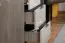 Nachtkommode Sabadell 21, Farbe: Eiche / Beige Hochglanz - 67 x 45 x 38 cm (H x B x T)
