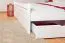 Doppelbett "Easy Premium Line" K7 inkl. 2 Schubladen und 1 Abdeckblende, 180 x 200 cm Buche Vollholz massiv weiß lackiert