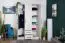 Drehtürenschrank / Kleiderschrank Sidonia 01, Farbe: Eiche Weiß - 200 x 123 x 53 cm (H x B x T)