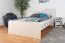 Kinderbett / Jugendbett Luis 20 inkl. Rollrost, Farbe: Eiche Weiß - 120 x 200 cm (B x L)