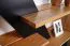 Regal "Lipik" 04, Farbe: Eiche / Schwarz, teilmassiv - Abmessungen: 150 x 120 x 36 cm (H x B x T)