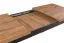 Esstisch ausziehbar Temerin 37 mit dunklen Beinen, Eiche Artisan / Mattschwarz, 160-238 x 90 cm, schöne Maserung, viel Platz und Ablagefläche, zweifarbig