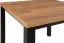 Esstisch ausziehbar Temerin 37 mit dunklen Beinen, Eiche Artisan / Mattschwarz, 160-238 x 90 cm, schöne Maserung, viel Platz und Ablagefläche, zweifarbig