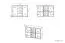 Kommode Mochis 14, Farbe: Sonoma Eiche hell inklusive 3 Farbeinsätzen - Abmessungen: 85 x 120 x 34 cm (H x B x T), mit 2 Türen, 4 Schubladen und 4 Fächern