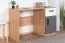 Jugendzimmer - Schreibtisch Sallingsund 08, Farbe: Eiche / Weiß / Anthrazit - Abmessungen: 76 x 120 x 51 cm (H x B x T), mit 1 Tür, 1 Schublade und 2 Fächern