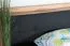 Doppelbett "Andenne" 01, Schwarz / Walnuss - Abmessungen: 160 x 200 cm