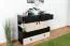 Jugendzimmer - Kommode Aalst 08, Farbe: Eiche / Creme / Schwarz - Abmessungen: 90 x 110 x 40 cm (H x B x T)