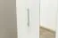 Schiebetürenschrank / Kleiderschrank Zwalm 02, Farbe: Weiß - Abmessungen: 215 x 200 x 60 cm (H x B x T)