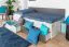 Kinderbett / Jugendbett Ohey 12, Farbe: Dunkelgrau / Hellgrau - 90 x 200 cm (B x L)