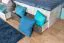 Kinderbett / Jugendbett Ohey 12, Farbe: Dunkelgrau / Hellgrau - 90 x 200 cm (B x L)