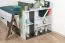 Jugendzimmer Regal für Bett Ohey 12, Farbe: Dunkelgrau / Hellgrau - Abmessungen: 75 x 94 x 25 cm (H x B x T)