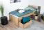 Kinderbett / Jugendbett Sprimont 13, Farbe: Grau / Eiche - 90 x 200 cm (B x L)