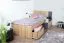Kinderbett / Jugendbett Sprimont 13, Farbe: Grau / Eiche - 90 x 200 cm (B x L)