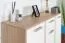 Kommode Palpala 08, Farbe: Eiche Sonoma / Weiß - 85 x 119 x 41 cm (H x B x T)