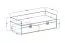 Kinderbett / Jugendbett Fabian 14 inkl. Bodenplatte, Farbe: Eiche Hellbraun / Weiß / Blau - 90 x 200 cm (L x B)