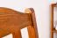 Stuhl Kiefer massiv Vollholz Eichefarben Junco 247 - Abmessungen: 95 x 44 x 46 cm (H x B x T)