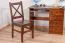 Stuhl Kiefer massiv Vollholz Nussfarben Junco 246 - Abmessungen: 95 x 44 x 49 cm (H x B x T)