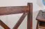 Stuhl Kiefer massiv Vollholz Nussfarben Junco 246 - Abmessungen: 95 x 44 x 49 cm (H x B x T)