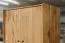 Drehtürenschrank / Kleiderschrank Otago 04 Wildeiche massiv geölt - Abmessungen: 200 x 100 x 65 cm (H x B x T)