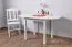 Tisch Kiefer massiv Vollholz Weiß Junco 231B - Abmessung: 130 x 75 cm (B x T)