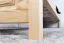 Kinderbett / Jugendbett Kiefer massiv Vollholz natur 80, inkl. Lattenrost - 100 x 200 cm (B x L) 
